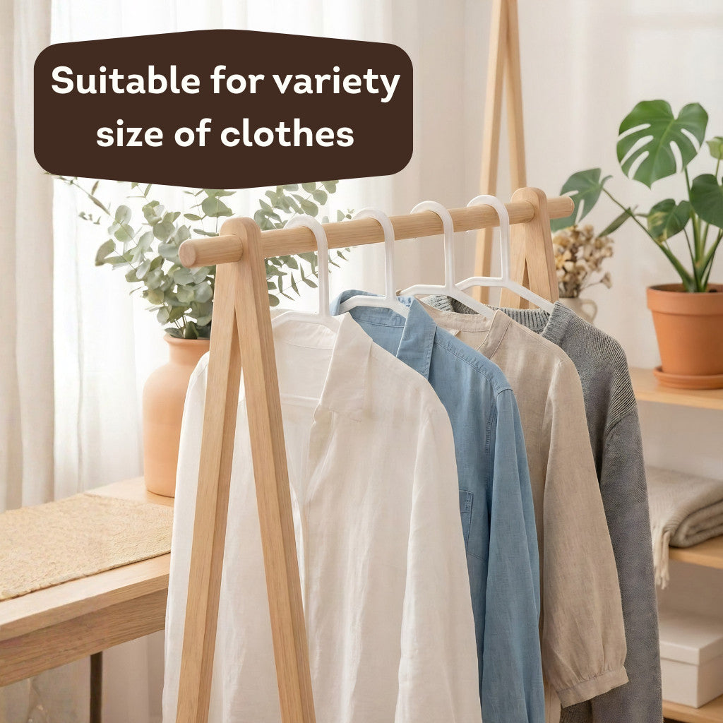 HOMIRA Standard Plastic Clothes Hanger Non-slip Durable (12 Pcs/Set)
