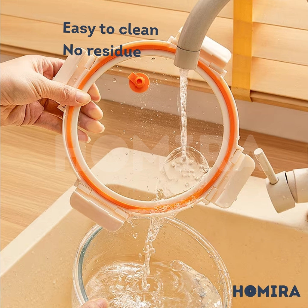 Homira Signature Series Round Borosilicate Glass Food Container 520ml