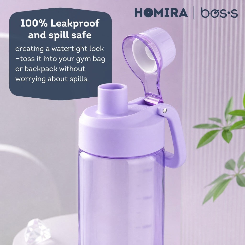 Bos's Tritan Water Bottle 750ml - Durable, BPA Free, Leakproof