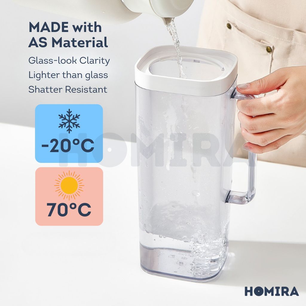 Homira Water Jug 2000ml Food Grade with Lock