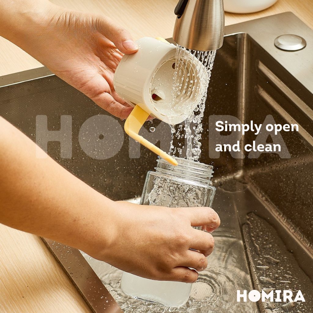 Homira Cooking Oil Glass Dispenser 500ml Auto Flip