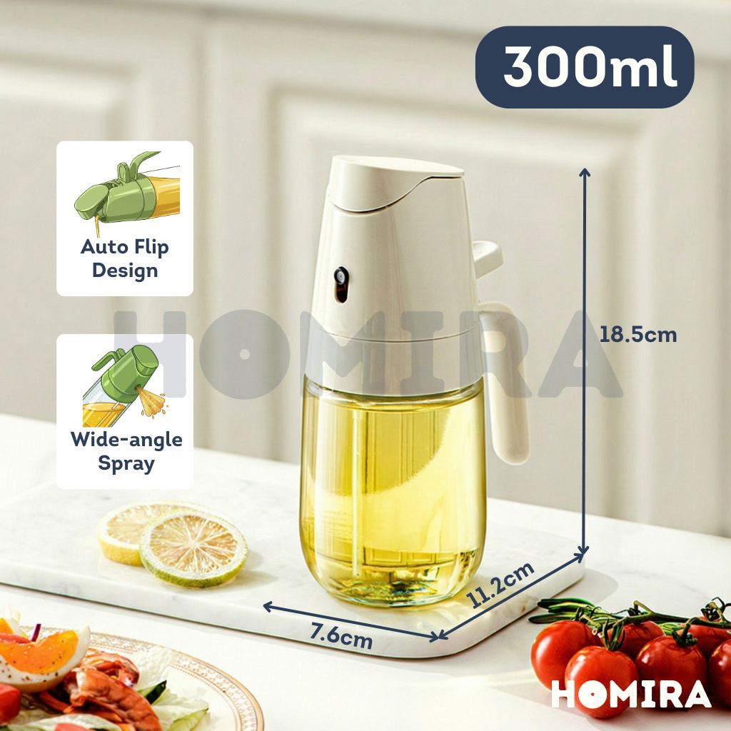 Homira Spray & Auto Flip Oil Dispenser 300ml / 500ml