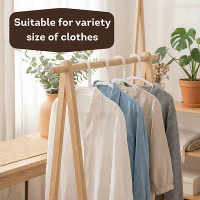 HOMIRA Standard Plastic Clothes Hanger Non-slip Durable (12 Pcs/Set)