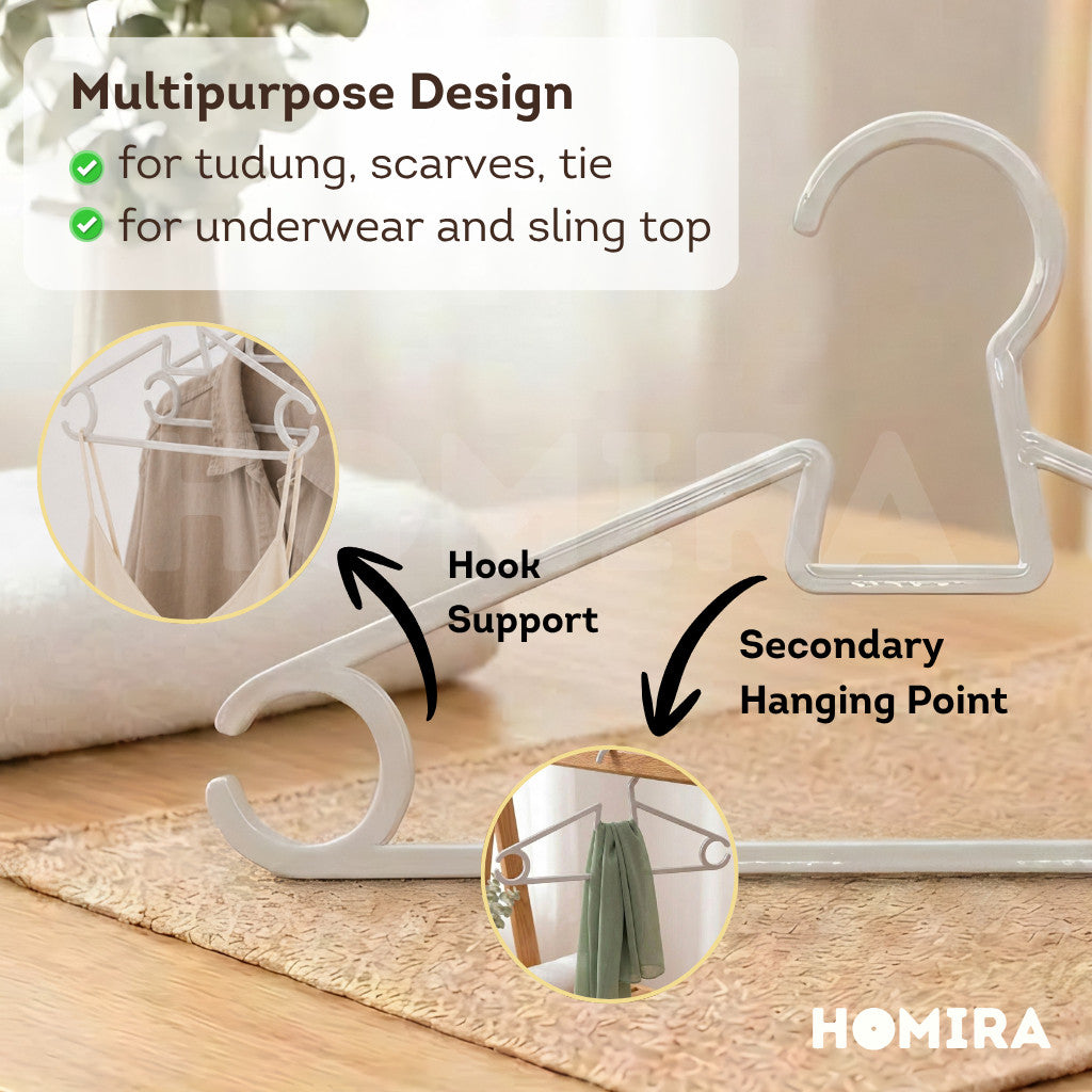 Homira Multipurpose Clothes Hanger - 12pcs Set