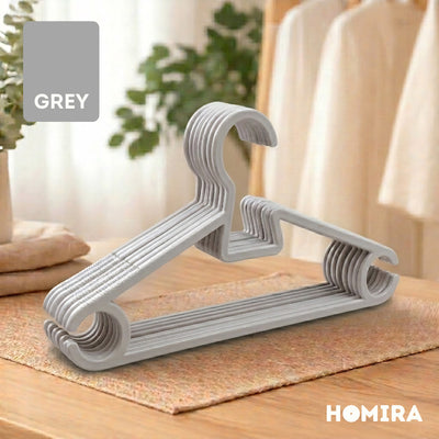 HOMIRA Multipurpose Plastic Clothes Hanger Non-slip Durable (12 Pcs/Set)