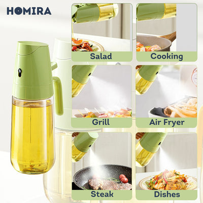 HOMIRA Spray & Auto Flip Oil Dispenser (300ml/500ml)
