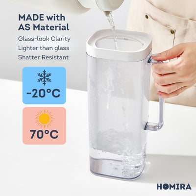 HOMIRA Water Jug Food Grade with Lock (2000ml)