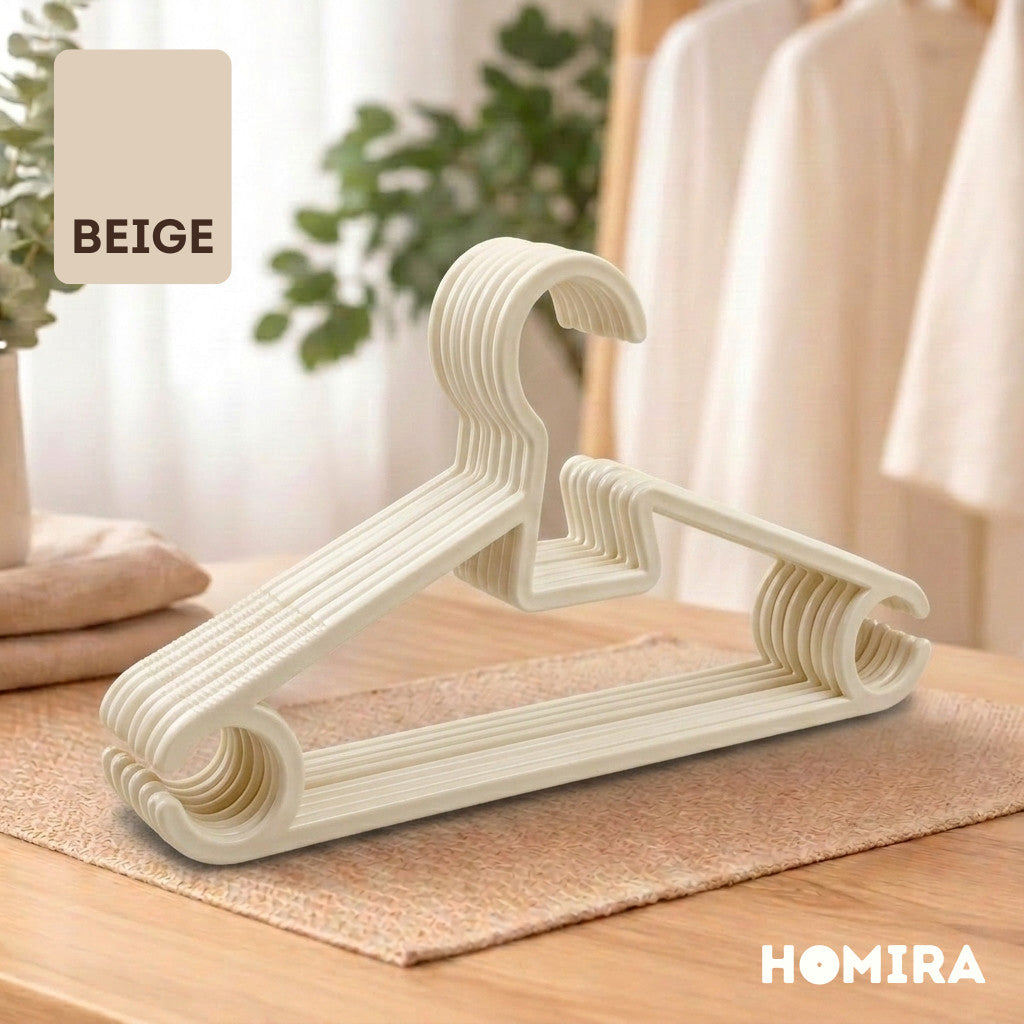 HOMIRA Multipurpose Plastic Clothes Hanger Non-slip Durable (12 Pcs/Set)
