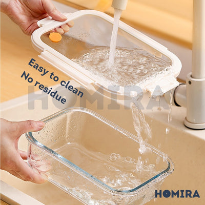 Homira Signature Series Borosilicate Glass Food Container 450ml-2600ml