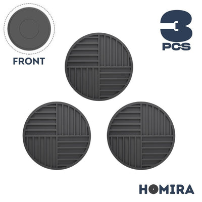 HOMIRA Thickened Silicone Heat-Resistant Round Trivet Mat (16cm / 22cm)