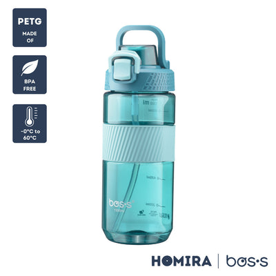 Bos's Tritan Sport Water Bottle 1700ml - Durable, BPA Free, Leakproof