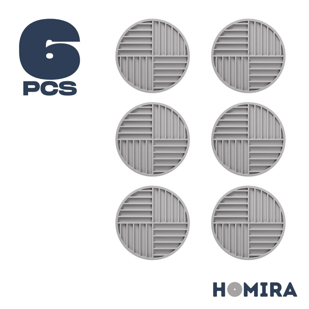 HOMIRA Thickened Silicone Heat-Resistant Round Trivet Mat (16cm / 22cm)