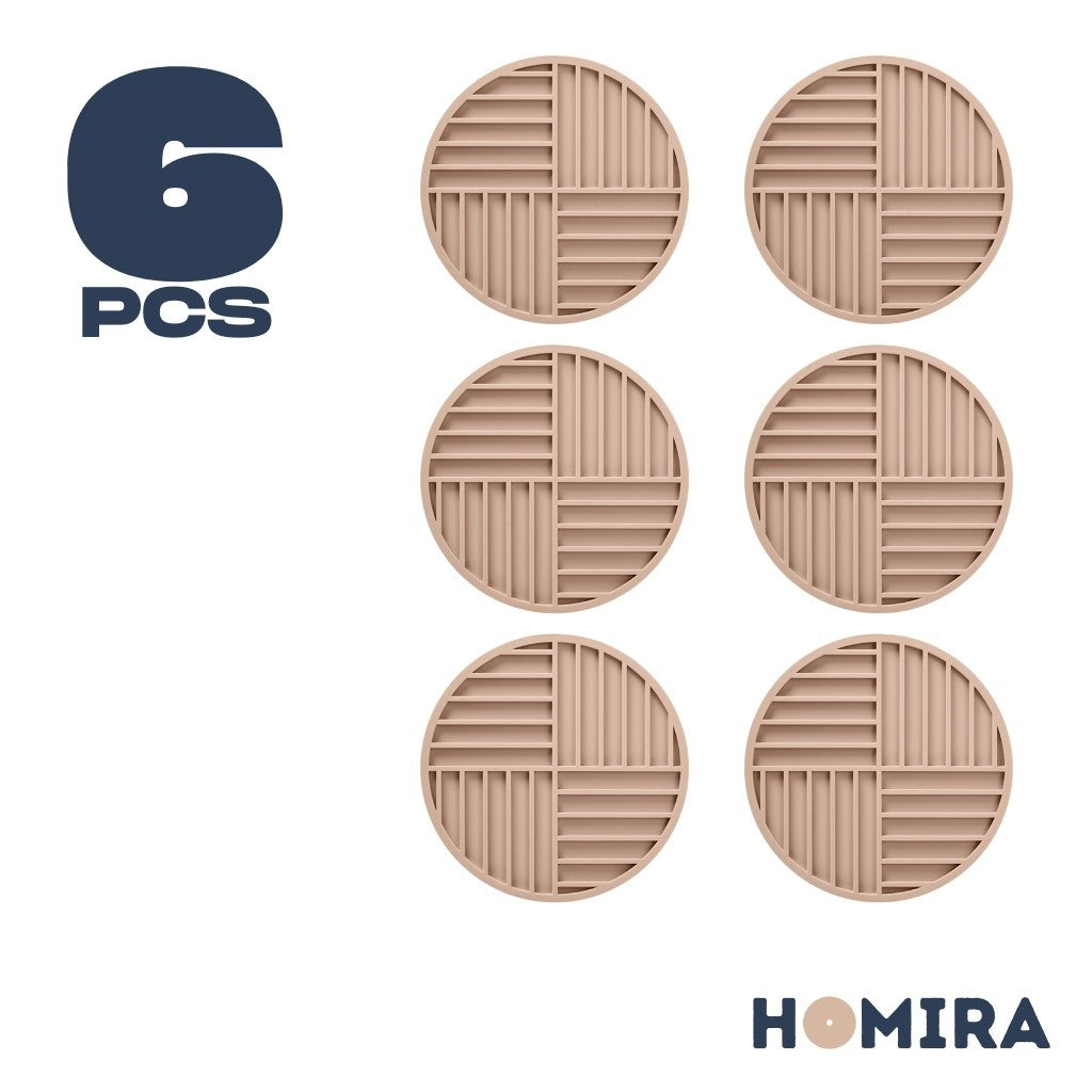 HOMIRA Thickened Silicone Heat-Resistant Round Trivet Mat (16cm / 22cm)