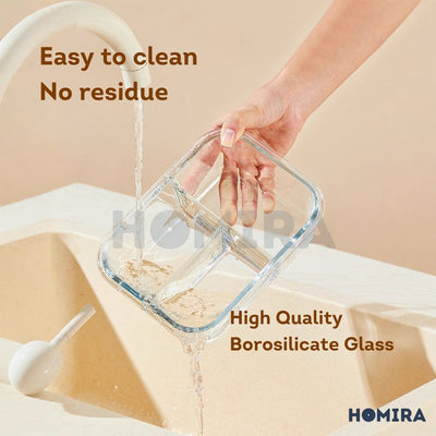 Buttercream Series Borosilicate Glass Lunchbox Bag Set