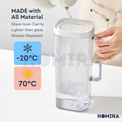 Homira Water Jug 2000ml Food Grade with Lock