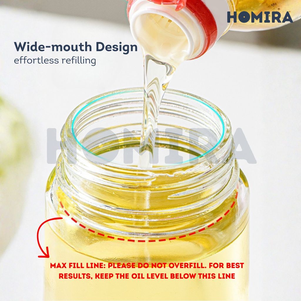 Homira Spray & Auto Flip Oil Dispenser 300ml / 500ml