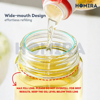 Homira Spray & Auto Flip Oil Dispenser 300ml / 500ml