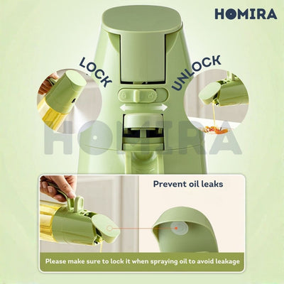 Homira Spray & Auto Flip Oil Dispenser 300ml / 500ml