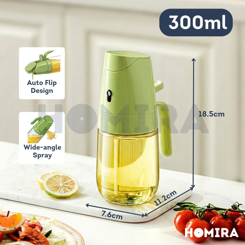 Homira Spray & Auto Flip Oil Dispenser 300ml / 500ml