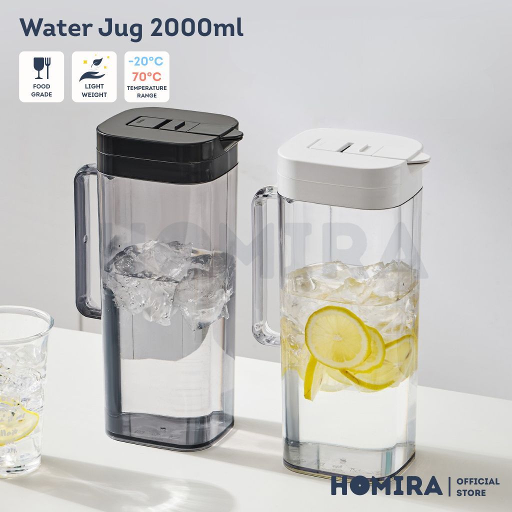 Homira Water Jug 2000ml Food Grade with Lock