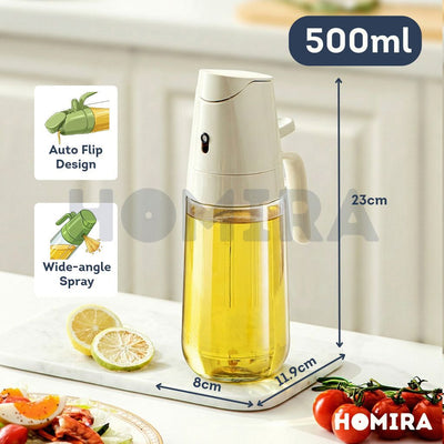 Homira Spray & Auto Flip Oil Dispenser 300ml / 500ml