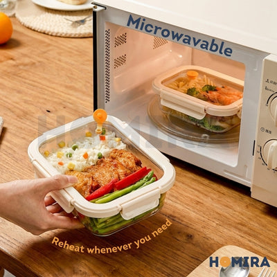 Signature Series Borosilicate Glass Lunchbox Bag Set