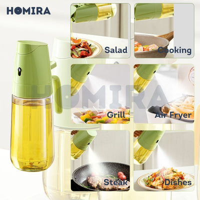 Homira Spray & Auto Flip Oil Dispenser 300ml / 500ml