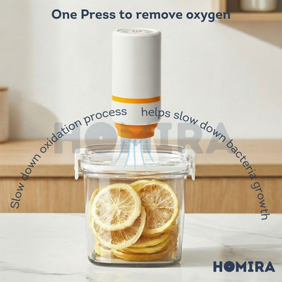 Homira Vacuum Seal Compress Food Container for Dry Food Storage SET