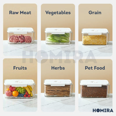 Homira Compress Vacuum Rice Container Airtight Food Storage 4.5L / 6L